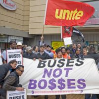 Bus drivers' rally Auckland