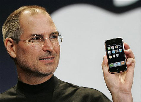 The late Apple Inc CEO Steve Jobs