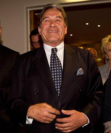 Winston Peters on election night